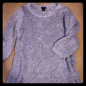 NWOT tunic length sequin top